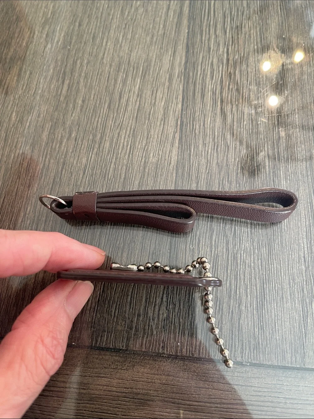 Coach Brown Hangtag & Zipper Pull - Replacement Parts